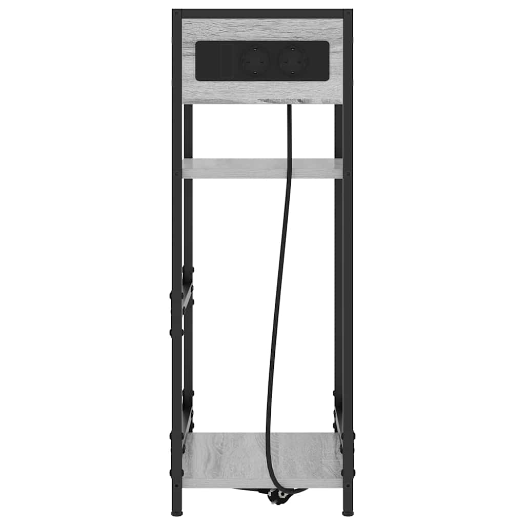 Nattbordskap Grå sonoma 40 x 27 x 76 cm Konstruert tre