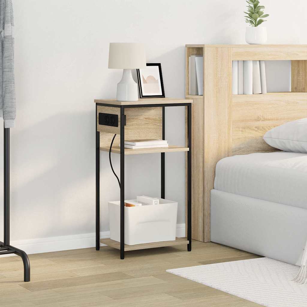 Nattbordskap Sonoma eik 41 x 28 x 76 cm Konstruert tre