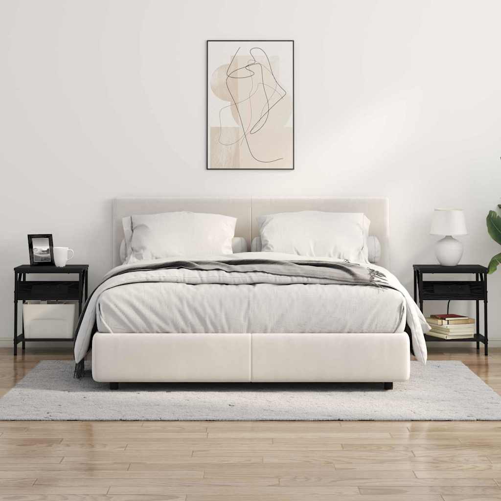 Nattbord Svart eik 38 x 30 x 48 cm Konstruert tre