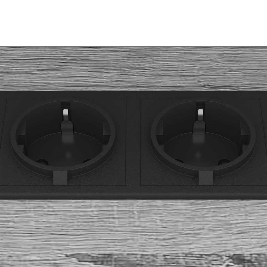 Nattbord Grå sonoma 38 x 30 x 48 cm Konstruert tre