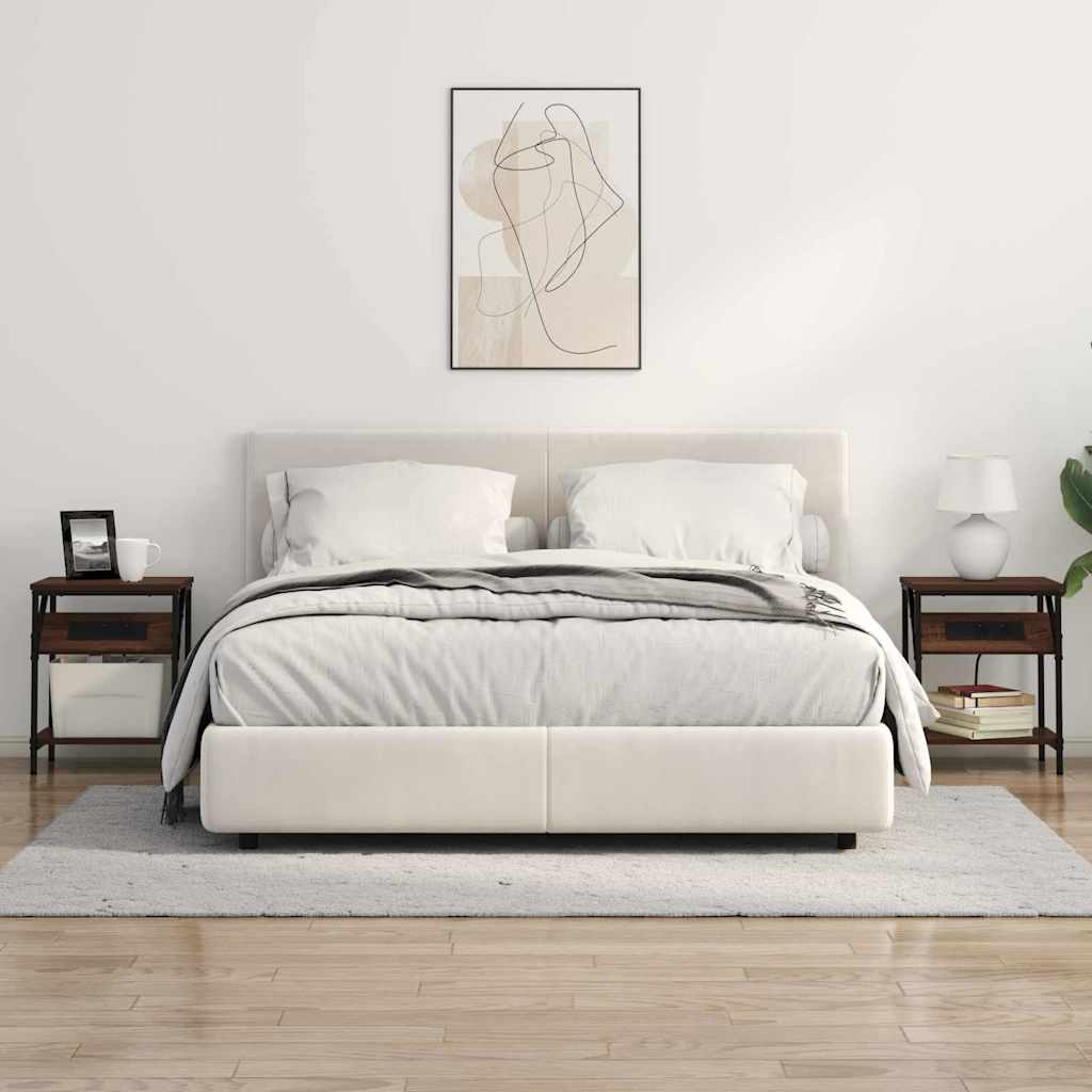 Nattbord brun eik 38 x 30 x 48 cm Konstruert tre