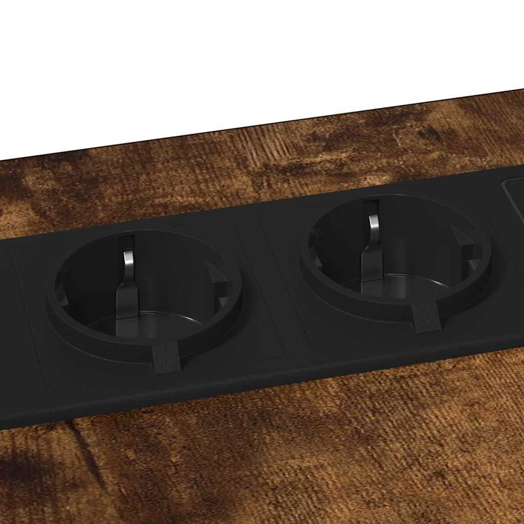 Nattbord Røkt eik 41.5 x 26 x 60.5 cm Konstruert tre