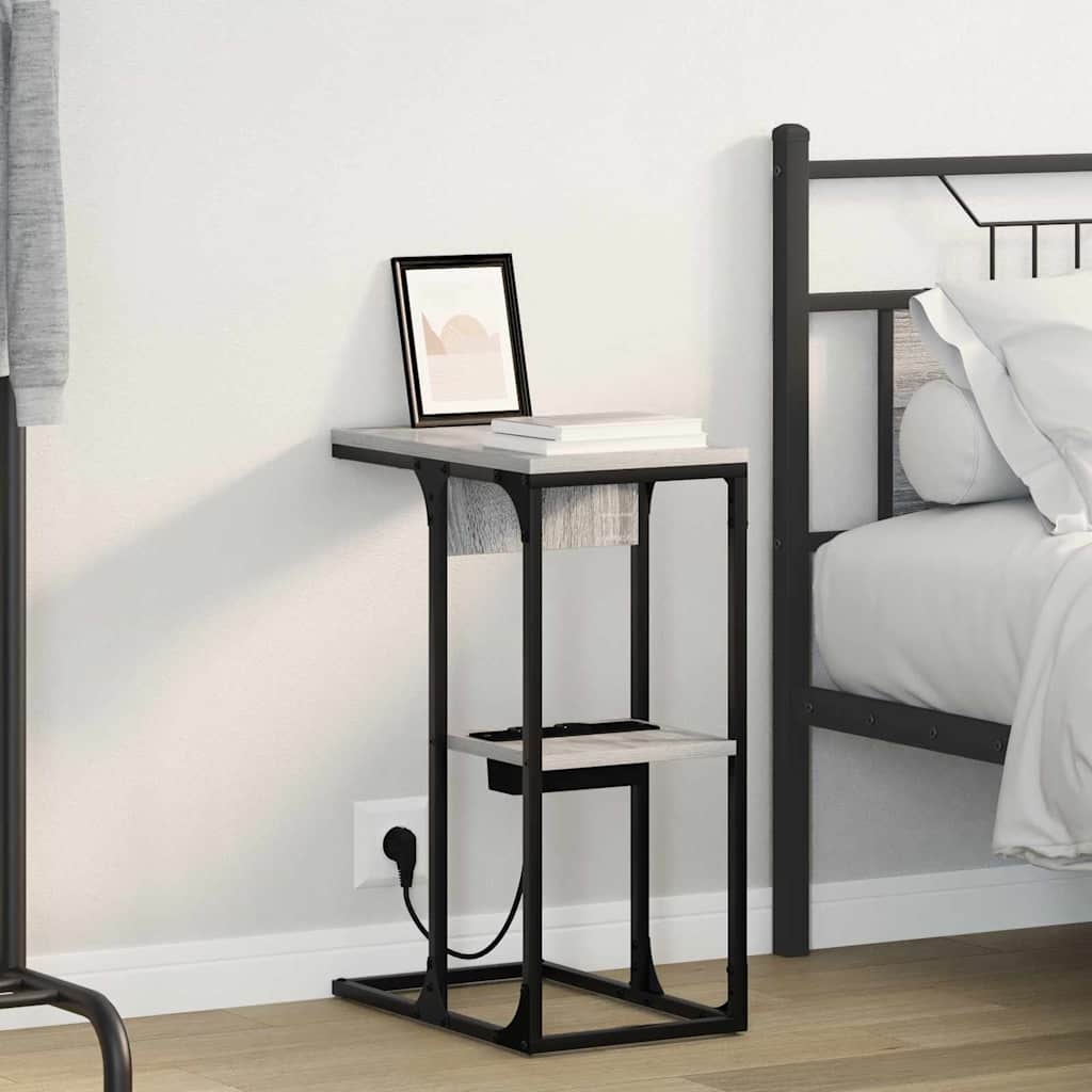 Nattbord Grå sonoma 41.5 x 26 x 60.5 cm Konstruert tre