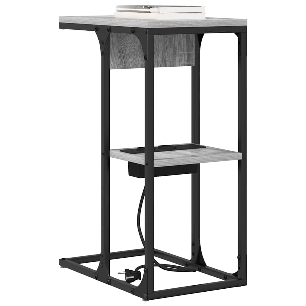 Nattbord Grå sonoma 41.5 x 26 x 60.5 cm Konstruert tre