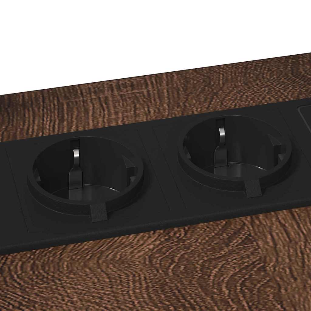 Nattbord brun eik 41.5 x 26 x 60.5 cm Konstruert tre