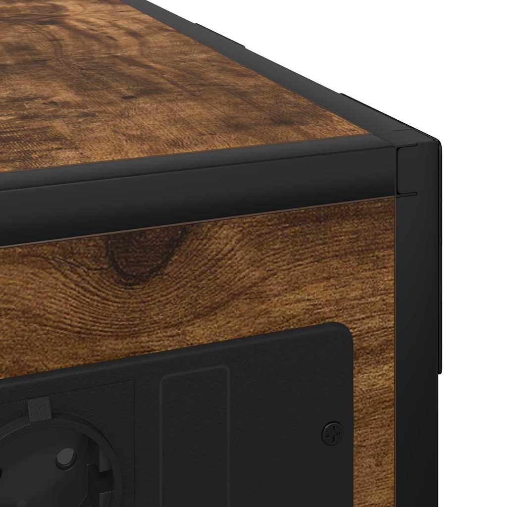 Nattbord Røkt eik Konstruert tre