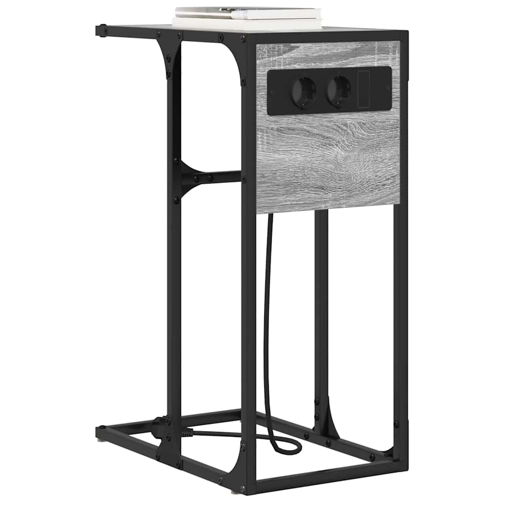 Nattbord Grå sonoma Konstruert tre