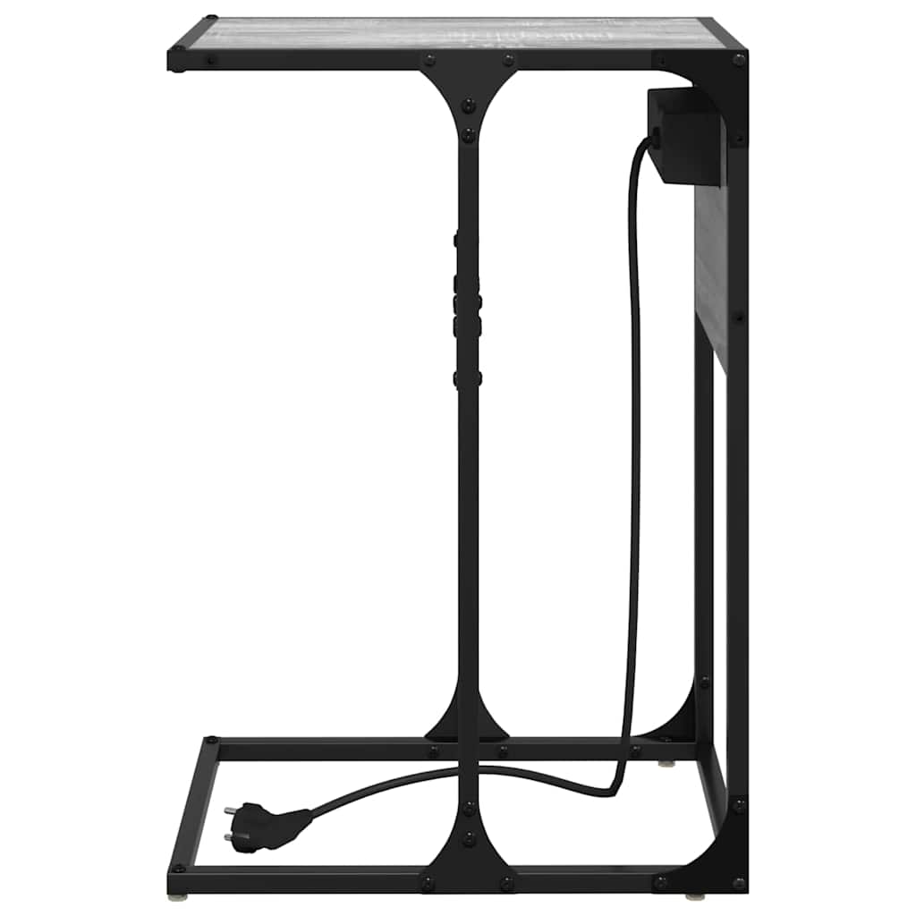 Nattbord Grå sonoma Konstruert tre