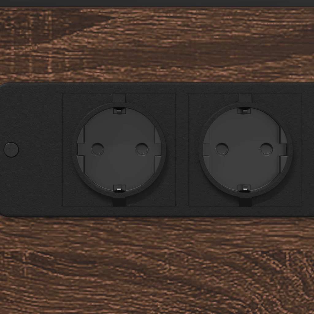 Nattbord brun eik Konstruert tre