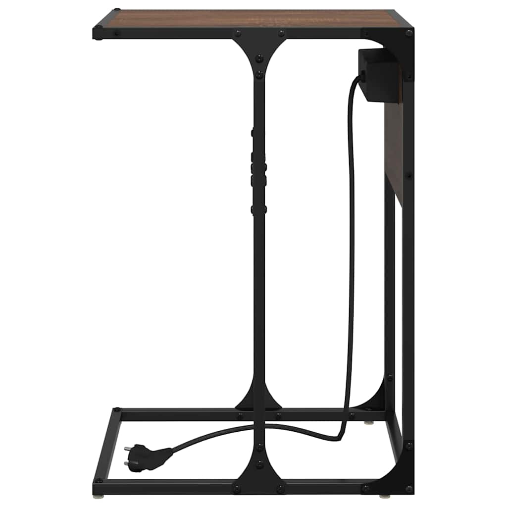 Nattbord brun eik Konstruert tre