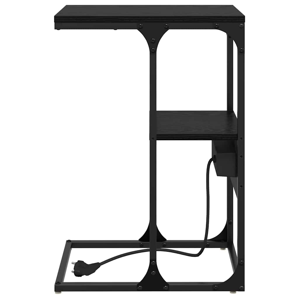 Nattbordskap Svart eik 41.5 x 26 x 60.5 cm Konstruert tre