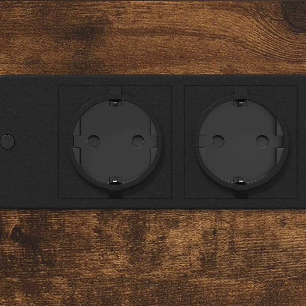 Nattbordskap Røkt eik 41.5 x 26 x 60.5 cm Konstruert tre