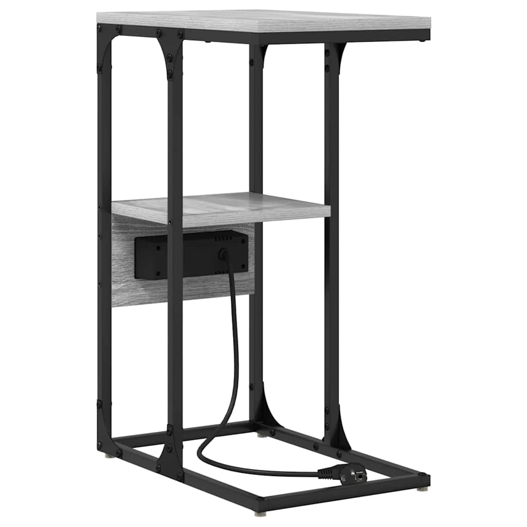 Nattbordskap Grå sonoma 41.5 x 26 x 60.5 cm Konstruert tre