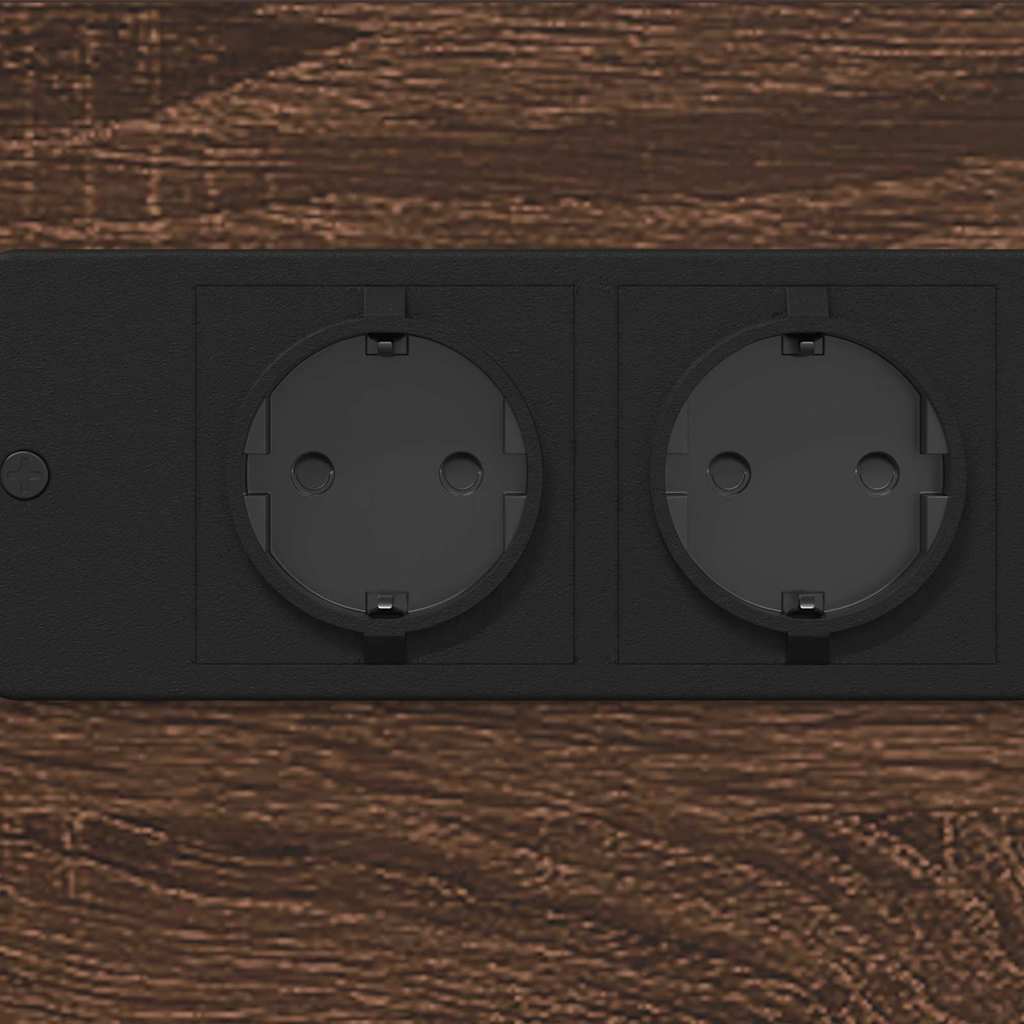 Nattbordskap brun eik 41.5 x 26 x 60.5 cm Konstruert tre