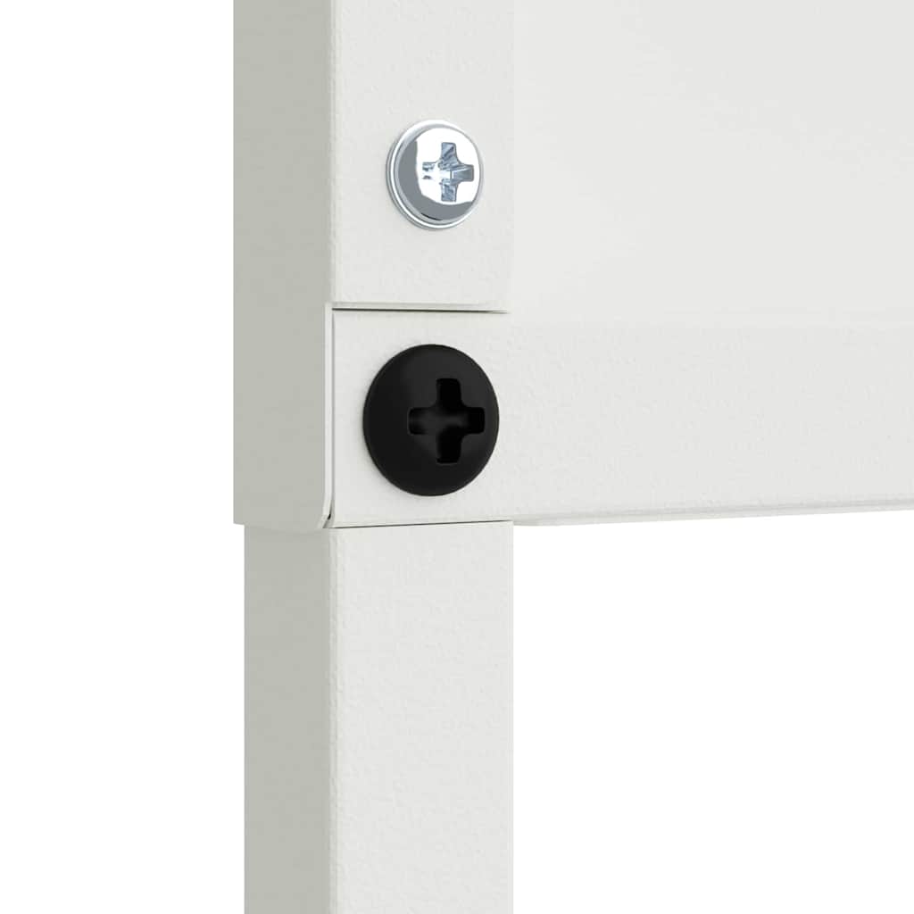 Hageprivat skjerm Fretwork Hvit 32 x 140 cm Kaldvalsestål