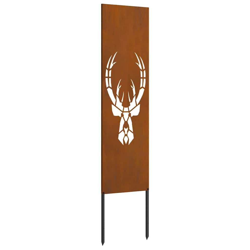 Hage Dekorativt Panel Rusten 32 x 140 cm Værbestandig stål