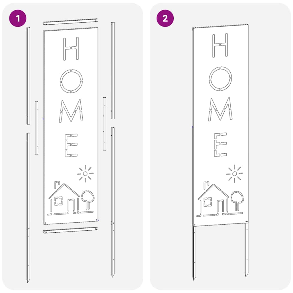 Hageprivat skjerm Fretwork sølv 32 x 140 cm Galvanisert stål