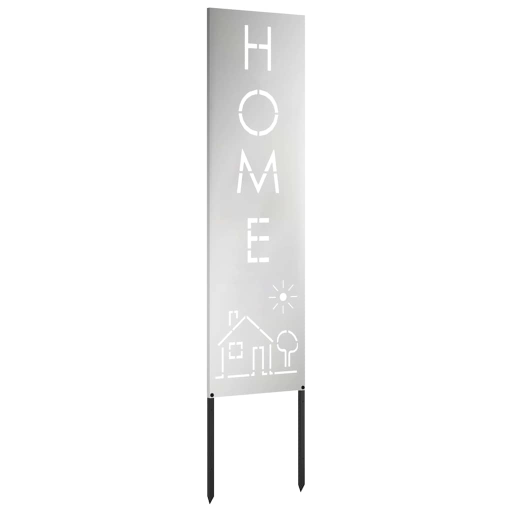 Hageprivat skjerm Fretwork sølv 32 x 140 cm Galvanisert stål