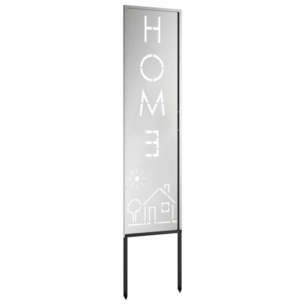 Hageprivat skjerm Fretwork sølv 32 x 140 cm Galvanisert stål