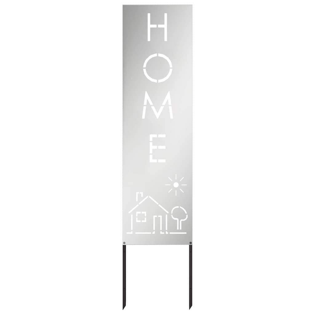 Hageprivat skjerm Fretwork sølv 32 x 140 cm Galvanisert stål