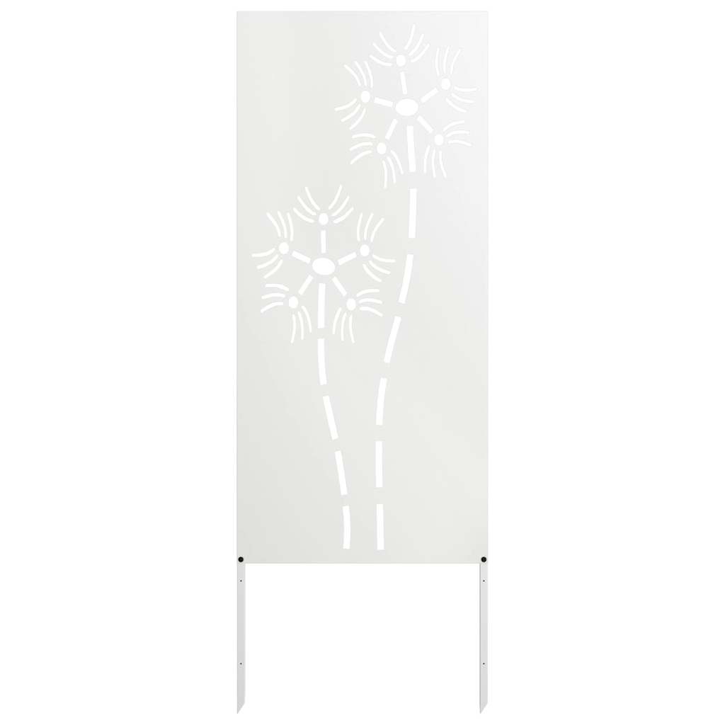 Hageprivat skjerm Fretwork Hvit 50 x 140 cm Kaldvalsestål