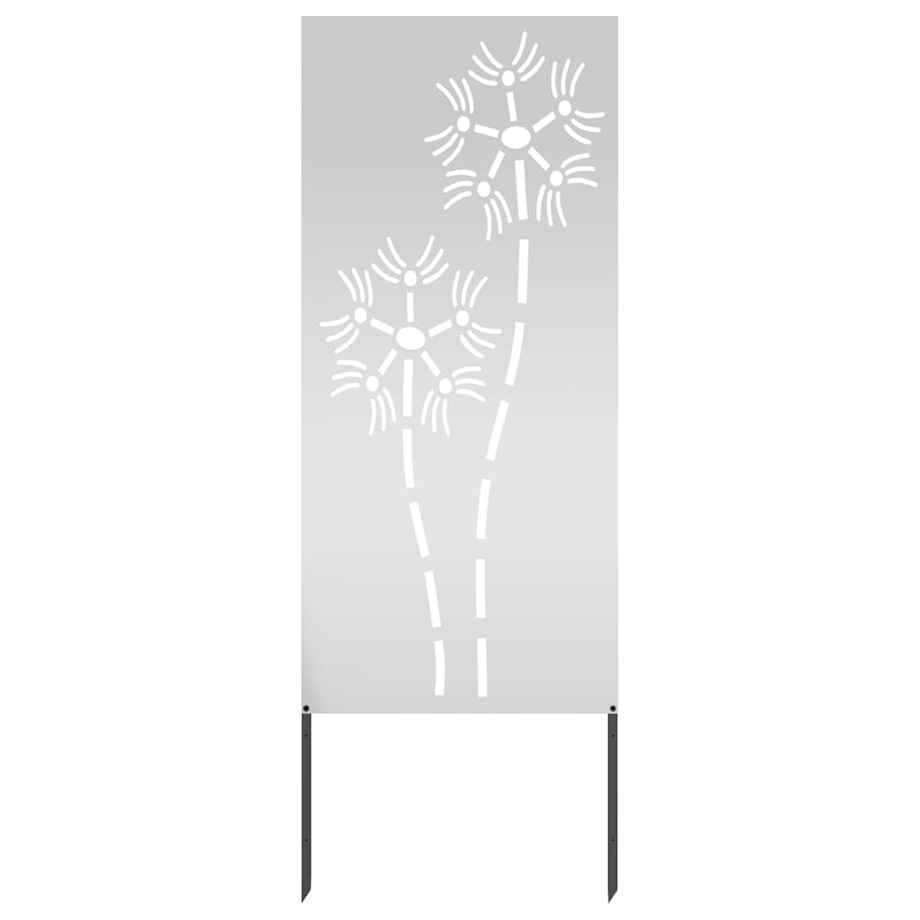 Hage Dekorativt Panel Sølv 50 x 140 cm Galvanisert stål