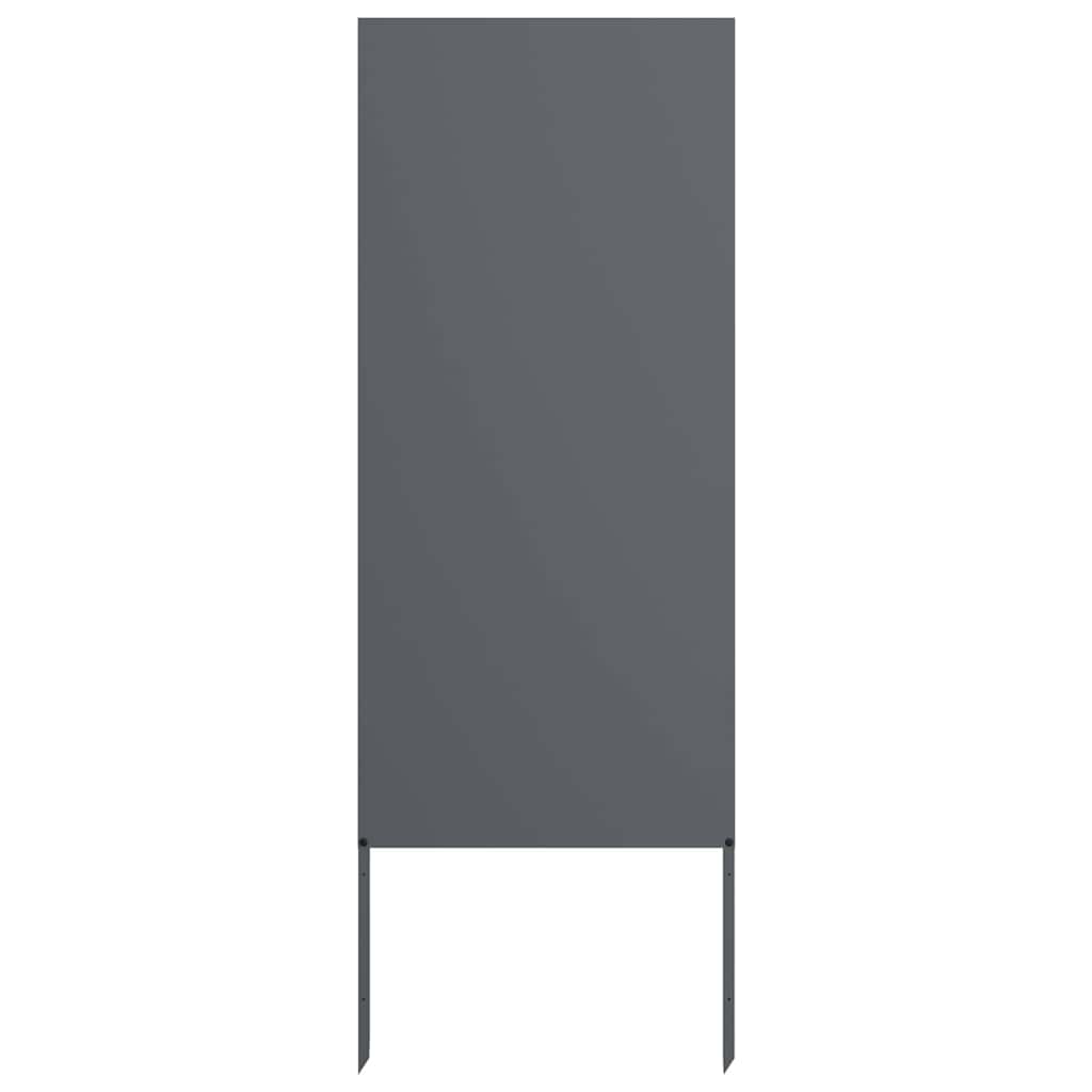 Hage Dekorativt Panel Antrasittgrå 50 x 140 cm Kaldvalsestål