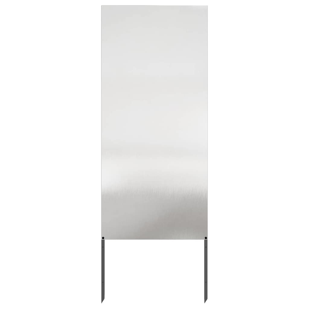 Hageprivat skjerm Fretwork sølv 50 x 140 cm Rustfritt stål