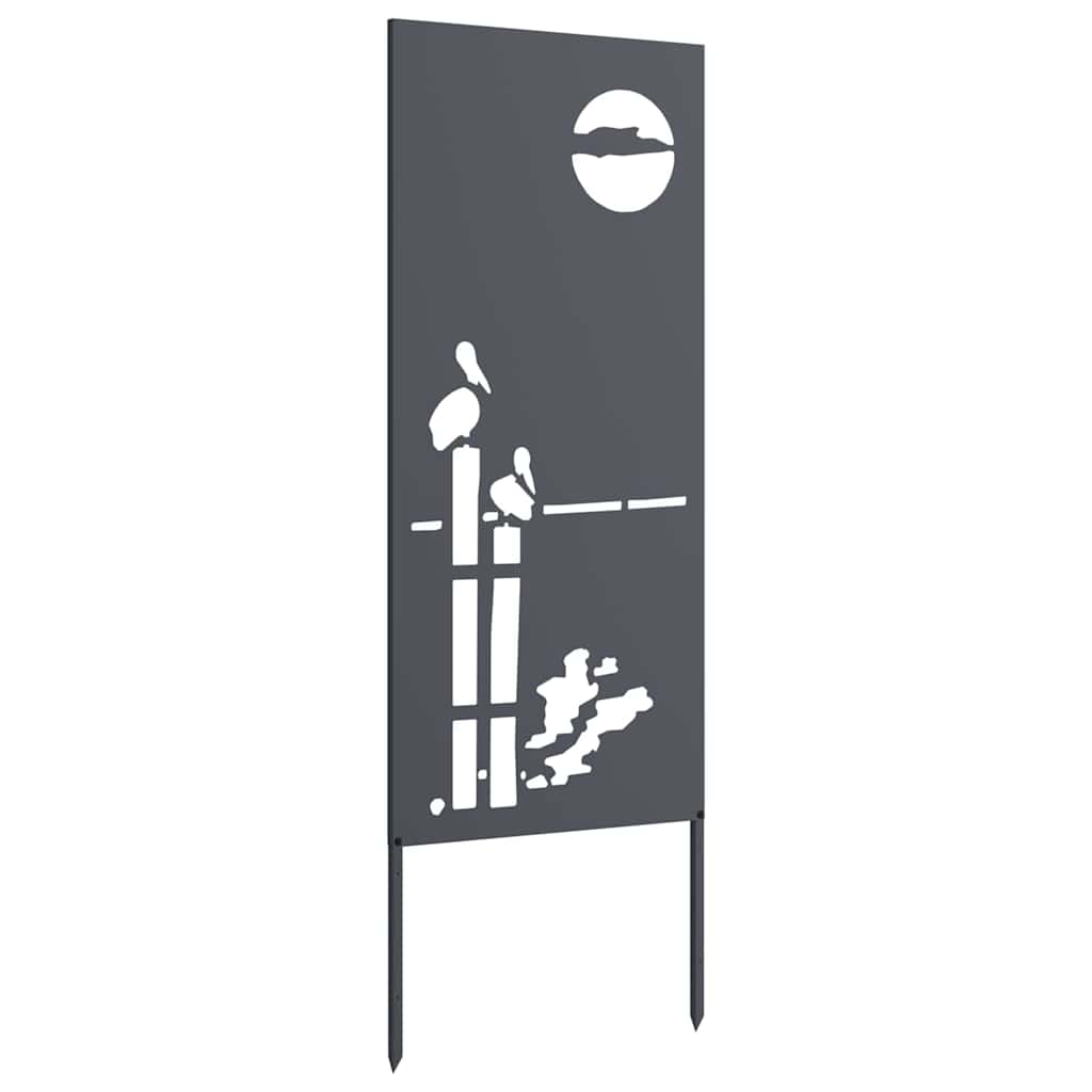 Hage Dekorativt Panel Antrasitt 50 x 140 cm Kaldvalsestål