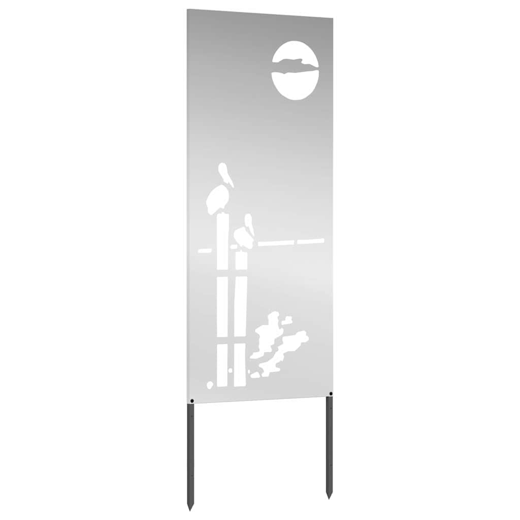 Hageprivat skjerm Fretwork sølv 50 x 140 cm Galvanisert stål