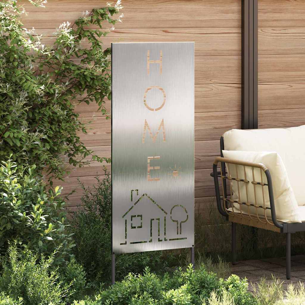 Hageprivat skjerm Fretwork sølv 50 x 140 cm Rustfritt stål