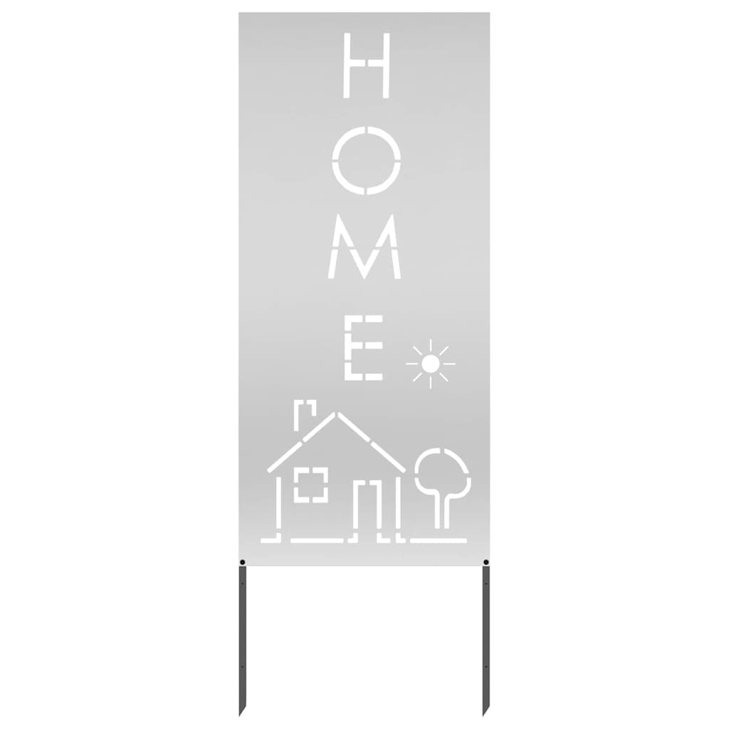 Hageprivat skjerm Fretwork sølv 50 x 140 cm Galvanisert stål