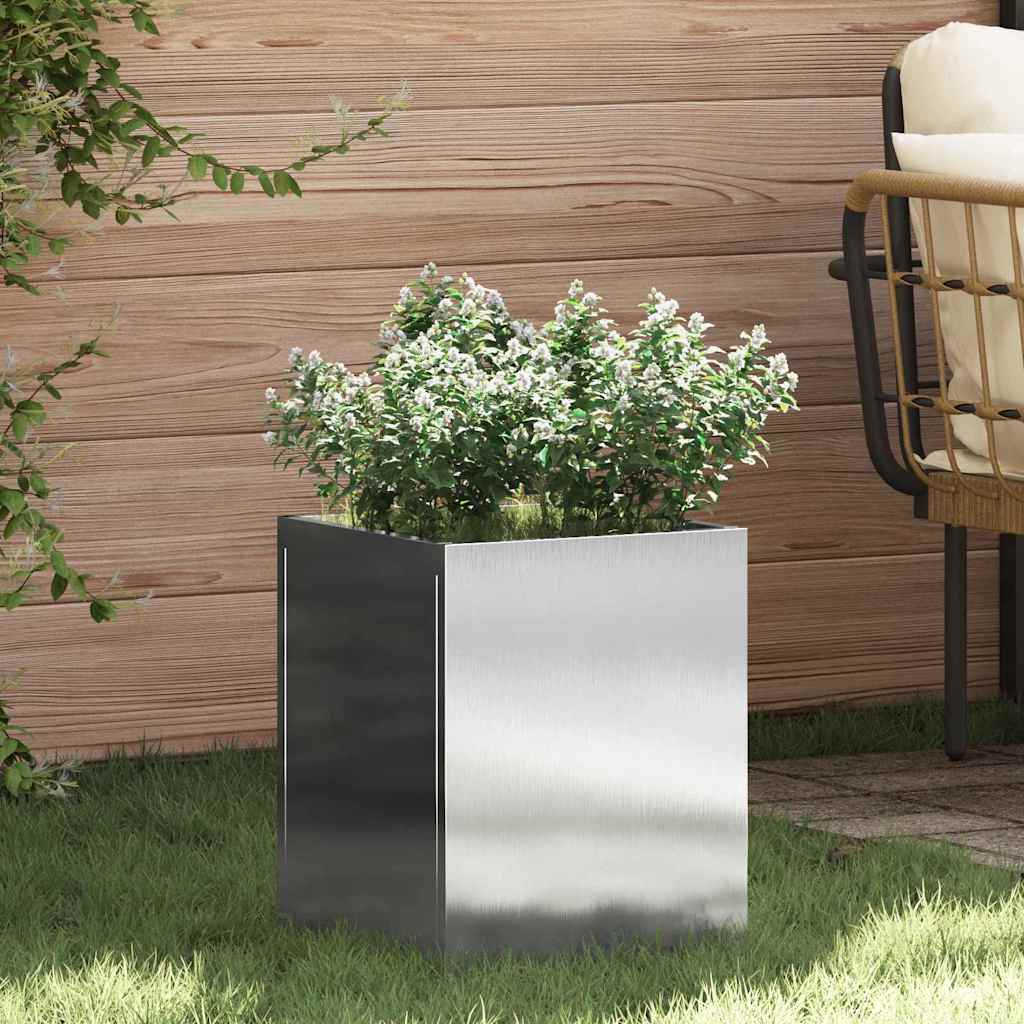 Hageblomsterpotte sølv Rustfritt stål