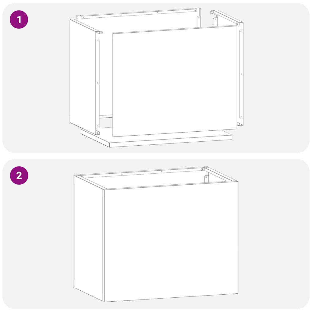 Hageblomsterpotte Hvit 50 x 32 x 40 cm Kaldvalsestål