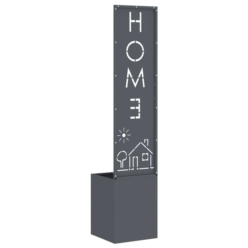 Hageprivat skjerm Fretwork Antrasitt 32 x 140 cm Kaldvalsestål