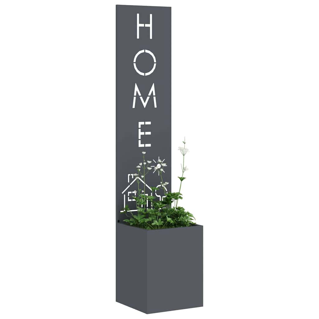 Hageprivat skjerm Fretwork Antrasitt 32 x 140 cm Kaldvalsestål