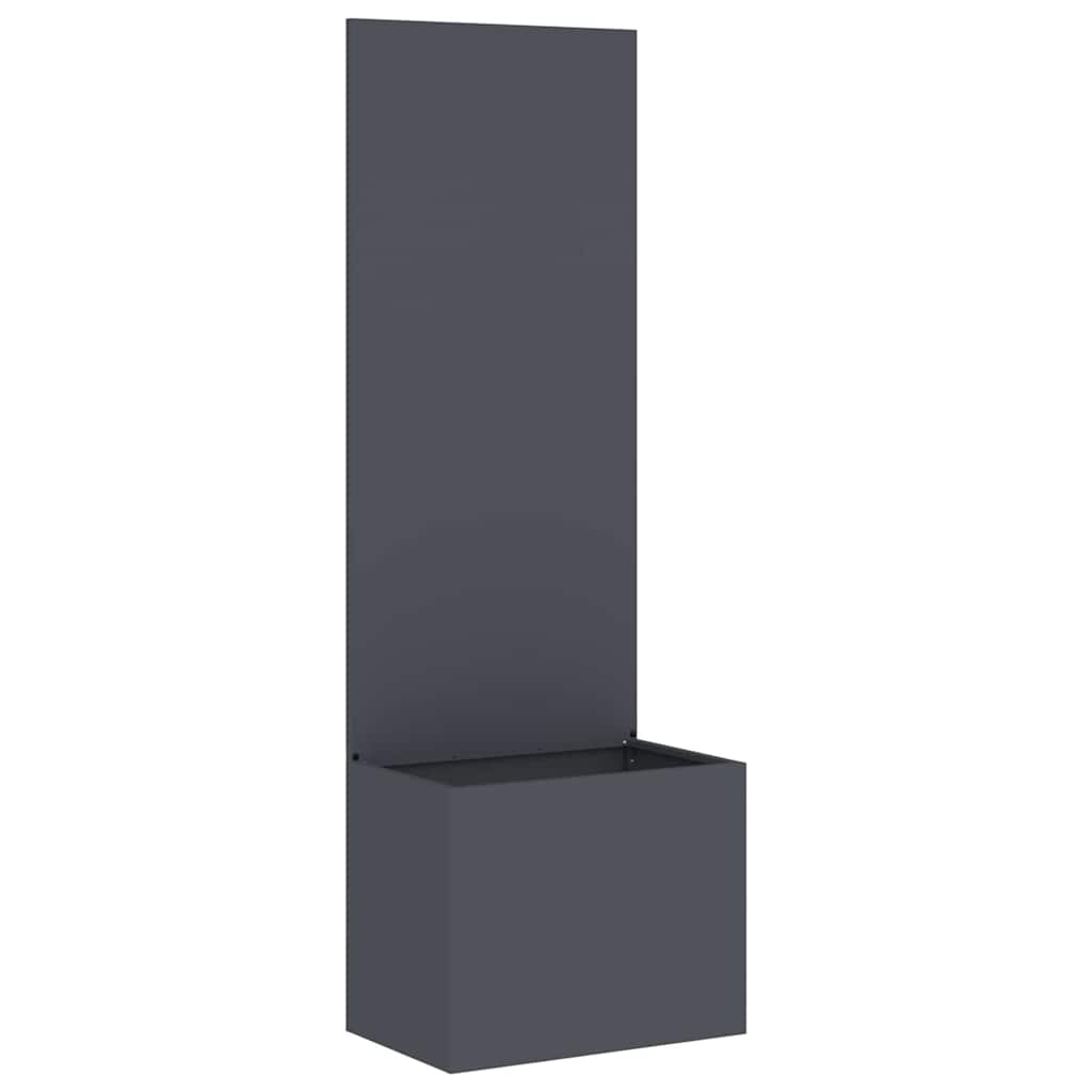 Hagekrukke med Dekorativ Panelet Antrasitt 50 x 140 cm
