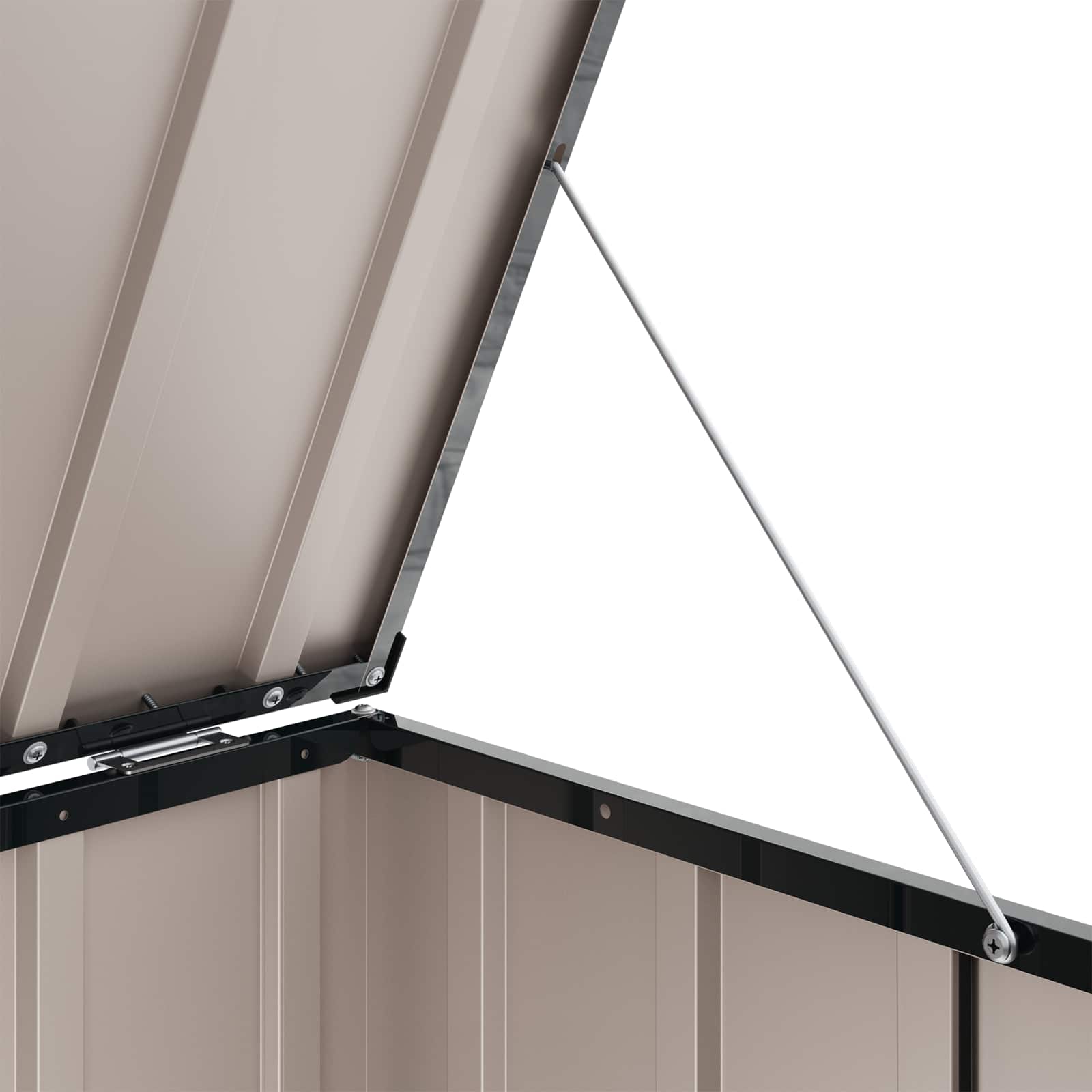 Hage Lagringsboks Svart 101 x 56,5 x 50 cm Stål