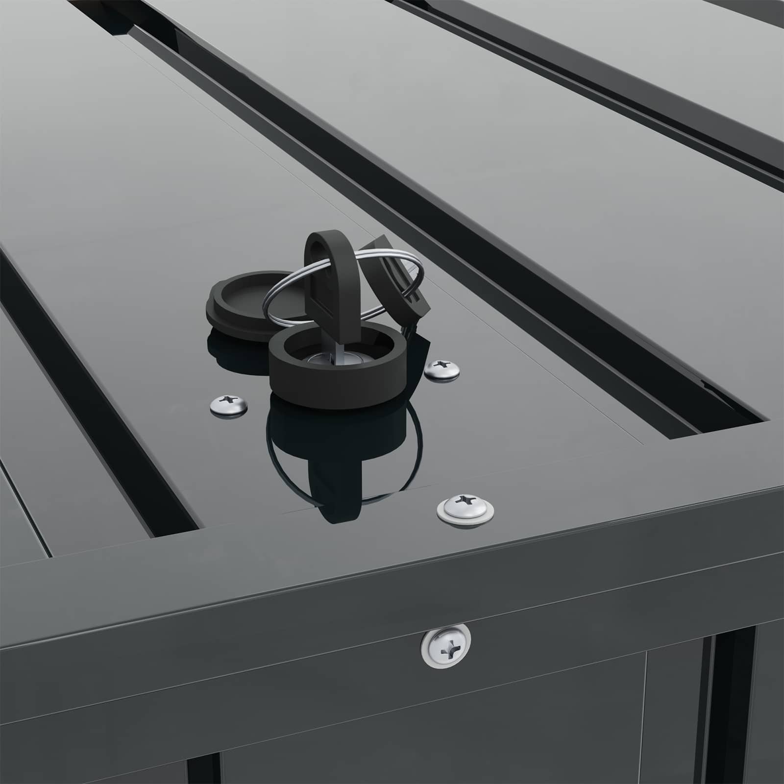 Hage Lagringsboks Svart 101 x 56,5 x 50 cm Stål