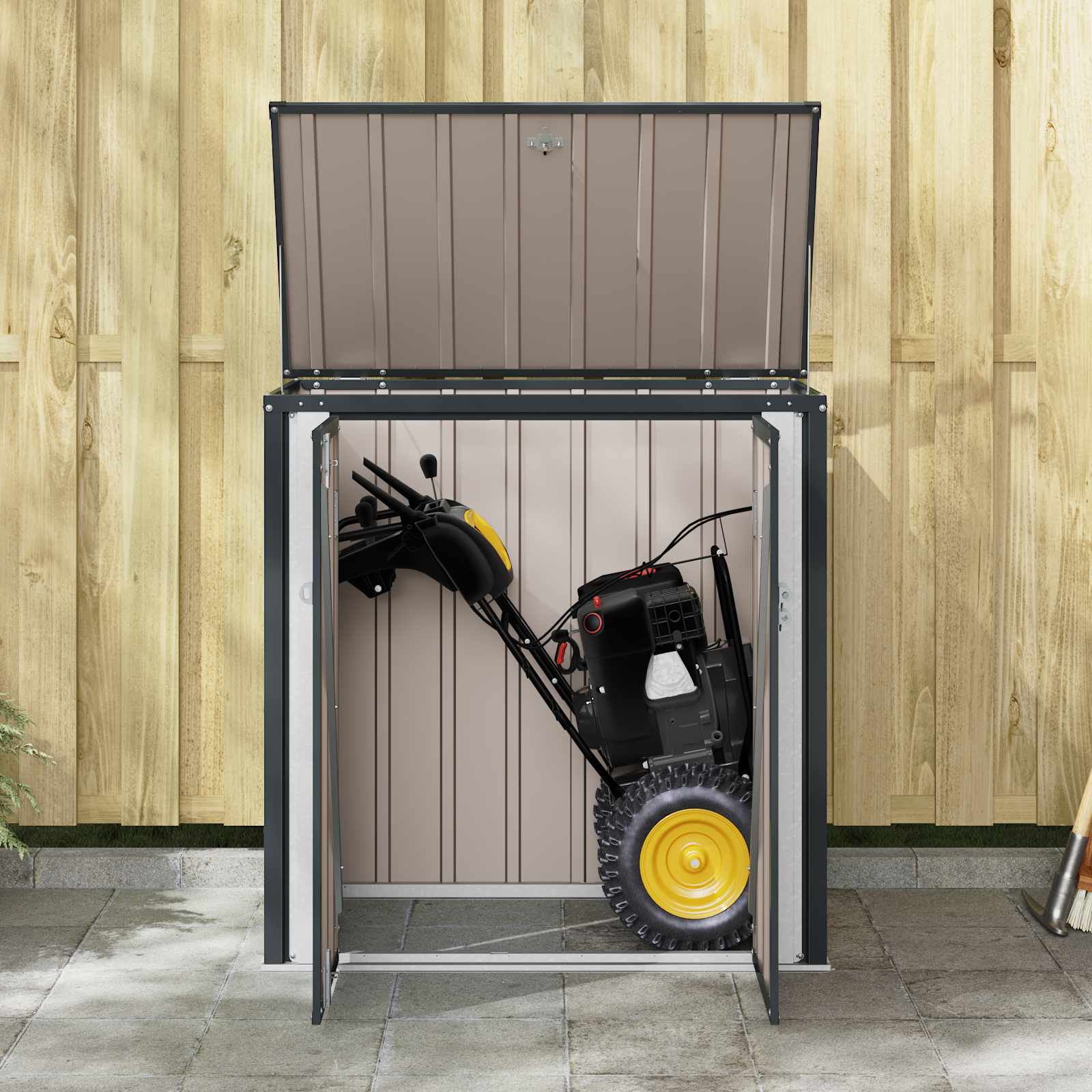 Hage Lagringsboks Svart 101,5 x 57 x 100,5 cm Stål