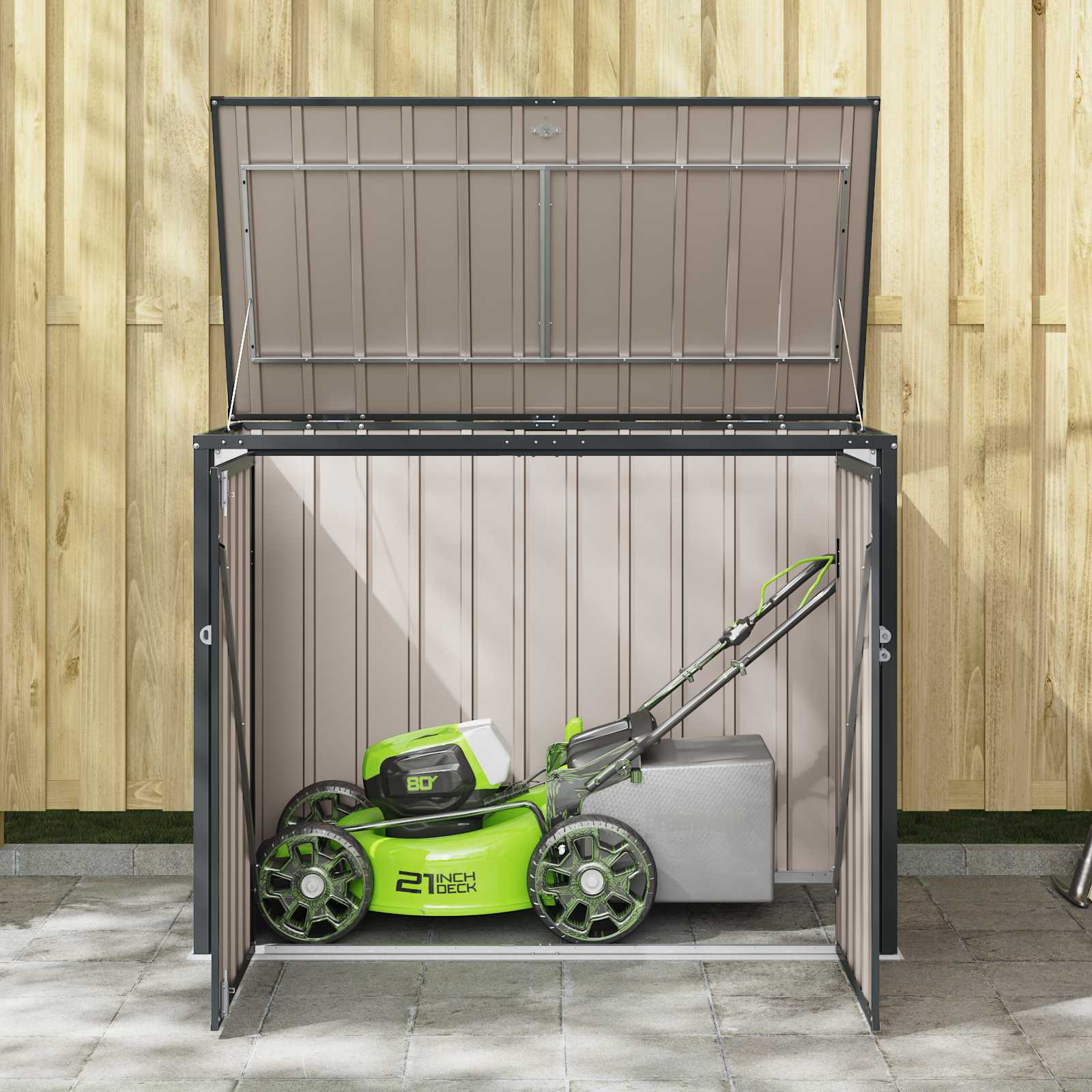 Hage Lagringsboks Svart 151,5 x 82 x 110,5 cm Stål