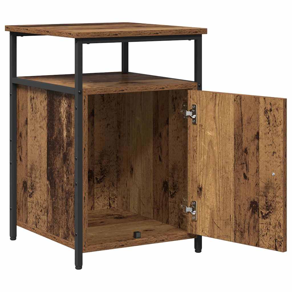 Nattbordskap Gammelt tre Konstruert tre