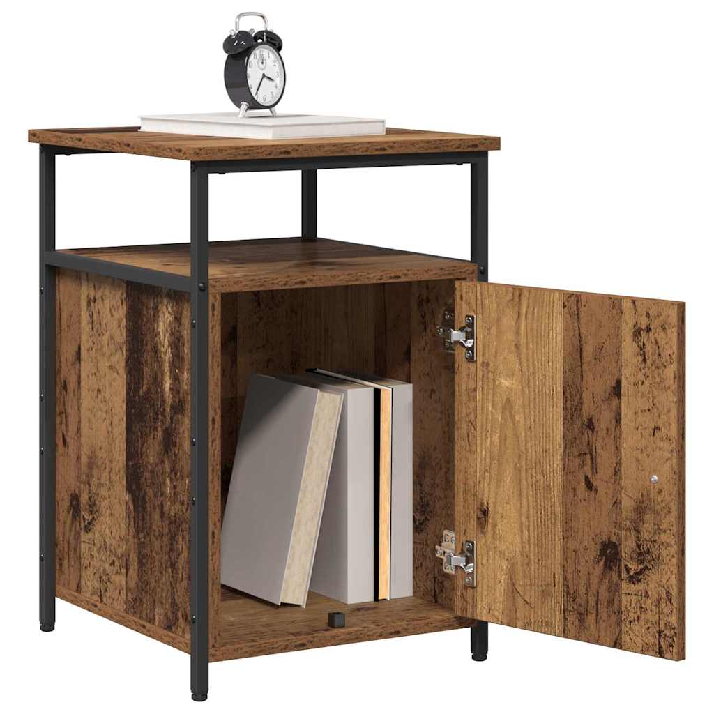 Nattbordskap Gammelt tre Konstruert tre