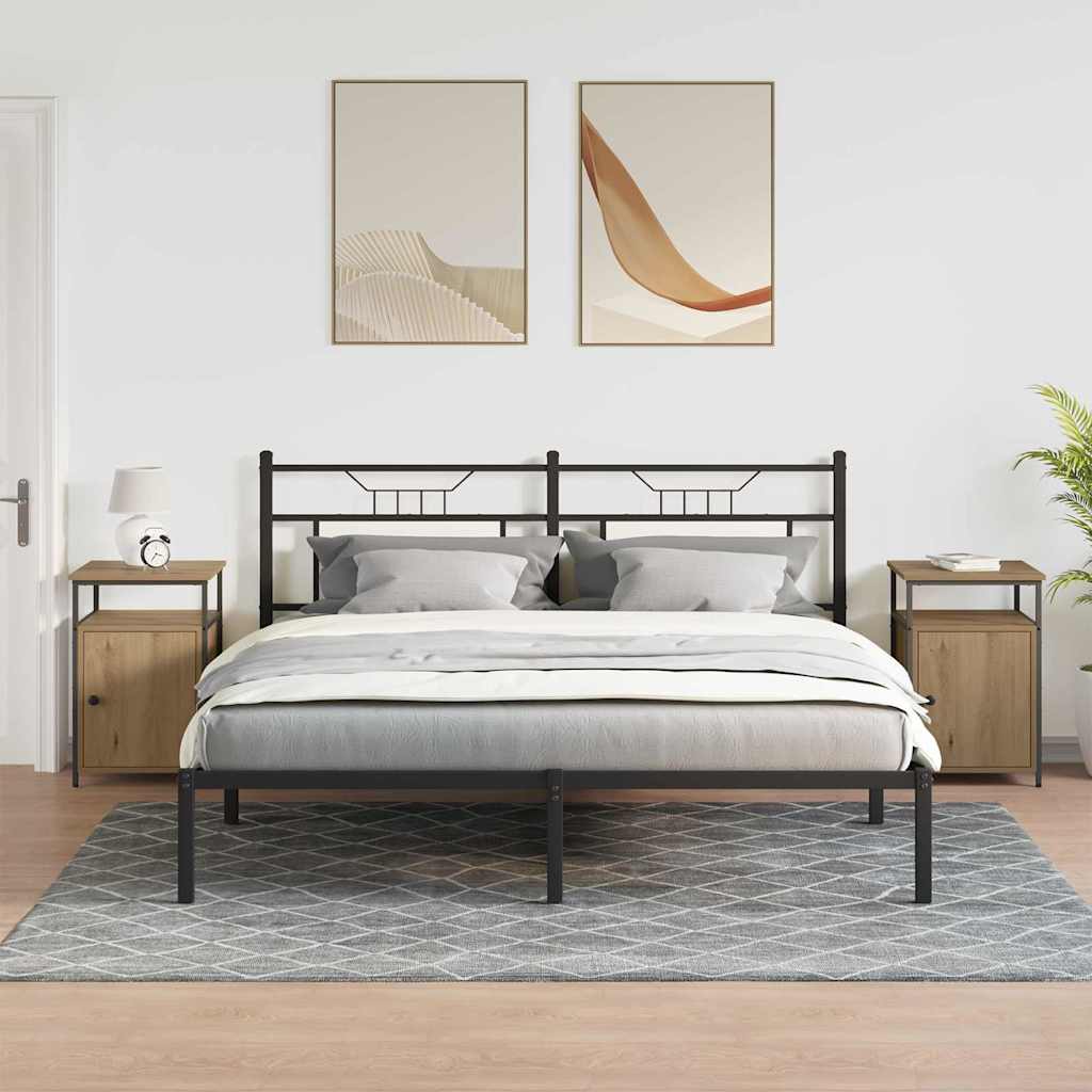 Nattbordskap artisan eik Konstruert tre