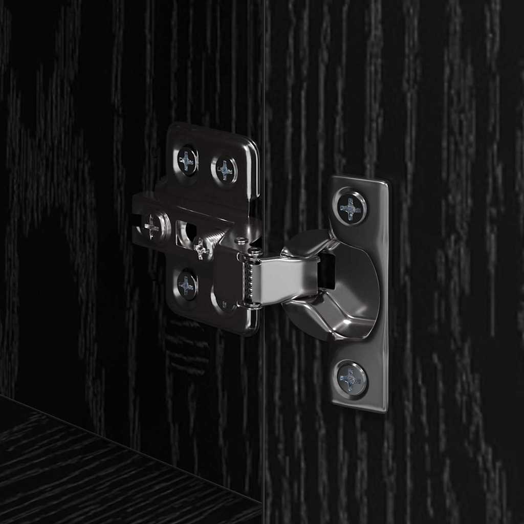 Nattbordskap Svart eik Konstruert tre