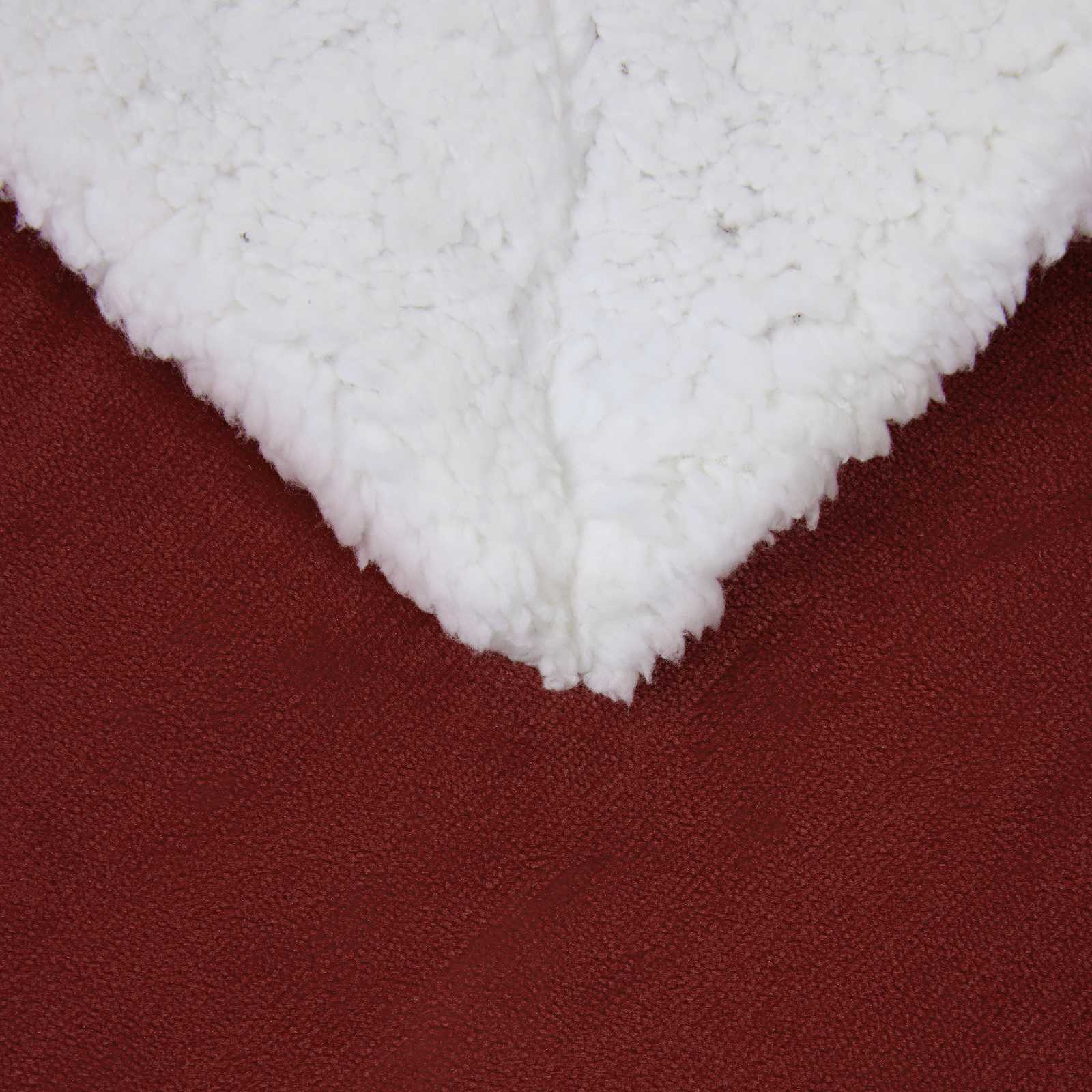 Kastteppe Bordeaux Rød 240 x 270 cm Fleece