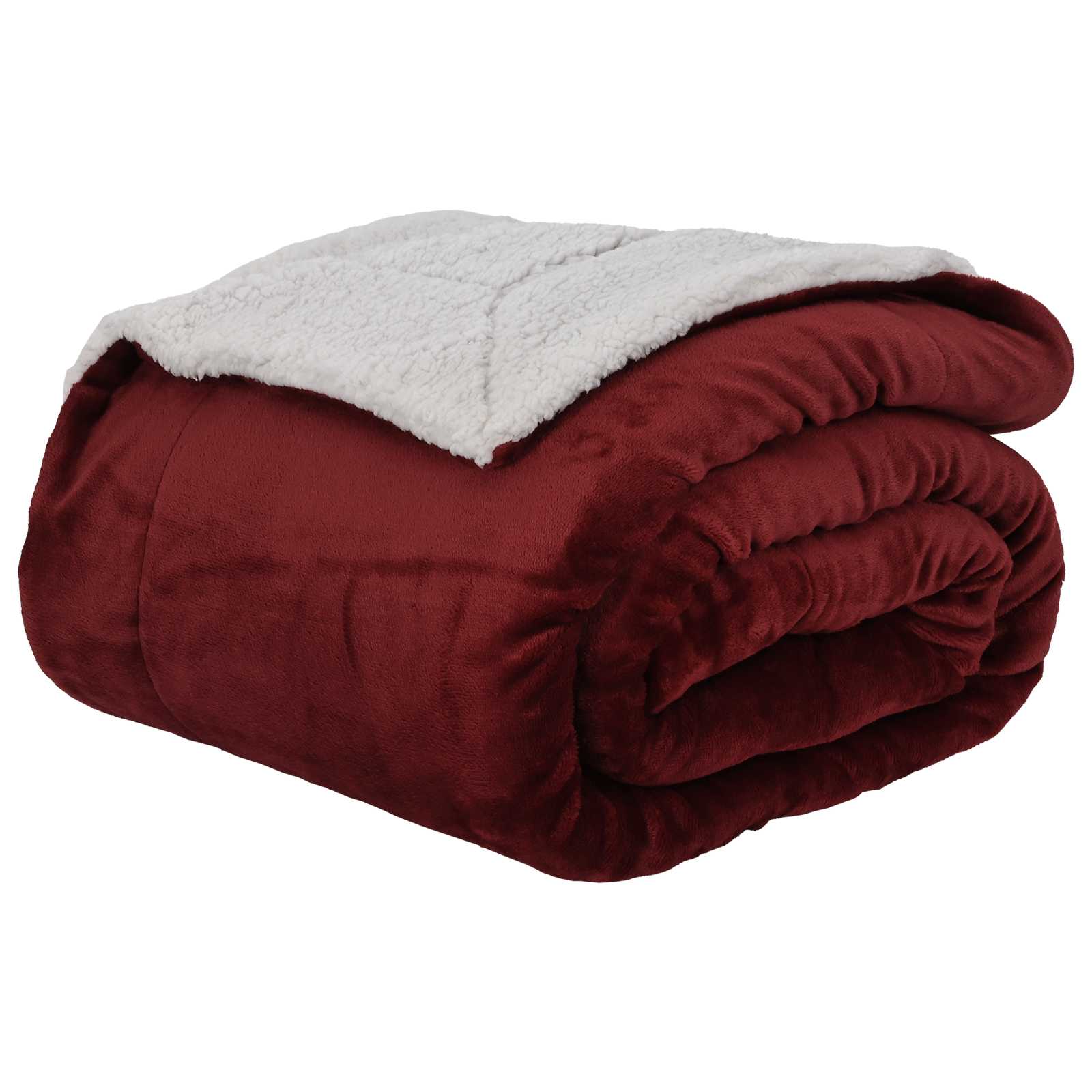 Kastteppe Bordeaux Rød 240 x 270 cm Fleece