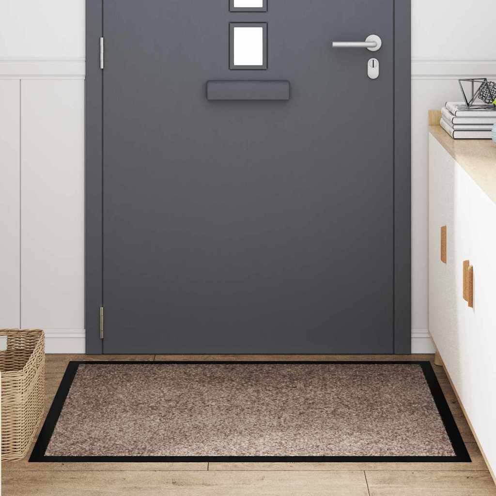 Dørmatte Beige 80 x 120 cm Teddy-stoff