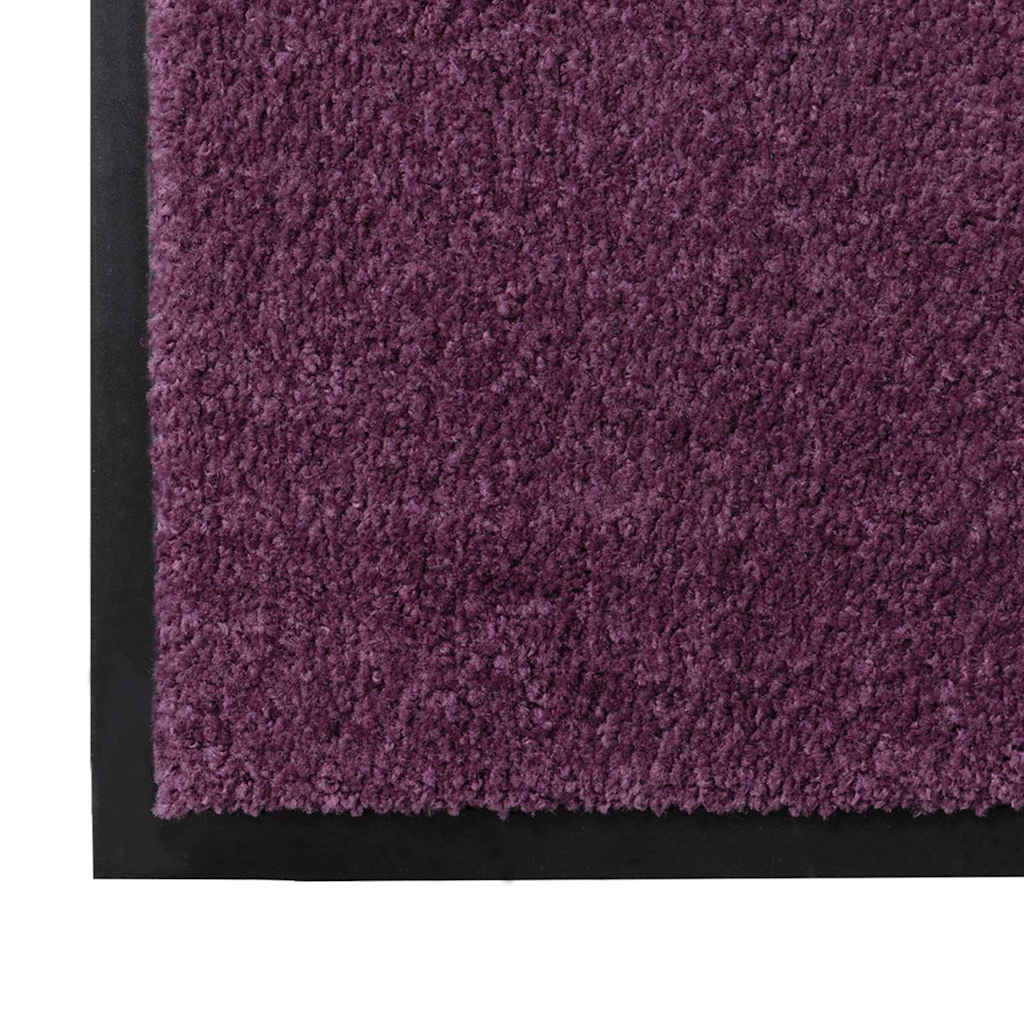 Dørmatte Bordeaux 80 x 120 cm Teddy-stoff