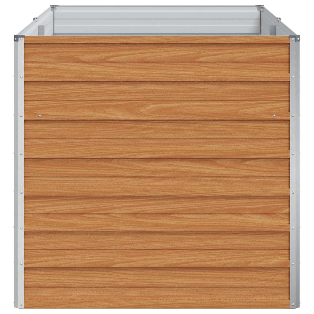 Høybed Lys Brun 160 x 80 x 77 cm Galvanisert Stål